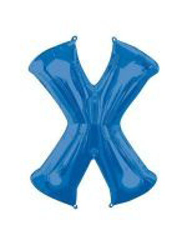 Picture of BLUE LETTER X FOIL BALLOON
